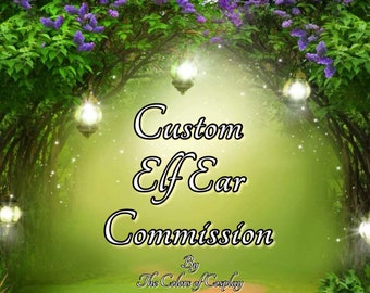 Custom Elf Ear Commission PLEASE READ PICS Skintone Brown Tan Fair Pale Peach Skin Elf Fae Fairy Fantasy Larp Costume Elf Drow Cosplay Ears