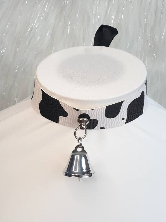 Buy Cow Print Bell Collar Pink Cow Bell Necklace Brown Cow