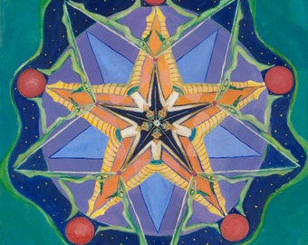 Star Harmony Mandala Cards and Prints