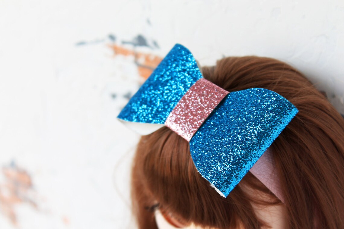 Headband for Blythe doll / headband with a blue and pink Etsy