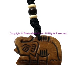 Ethnic Handmade Carved Elephant Design Keychain Keyring - Handmade Ethnic Keychains - KC107