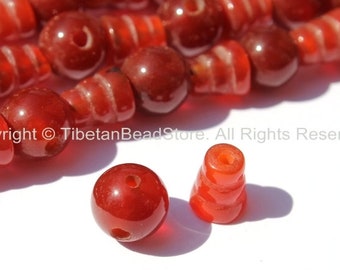 Large Dark Horn Feature Bead s Prayer Barrel Bead for Carving Crafts etc.