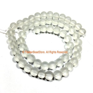 8mm Matte Crystal Round Beads - 1 STRAND Round Beads - 15 Inches Approx 55 Beads Gemstone Beads Strand - Jewelry Making Supplies - GM92