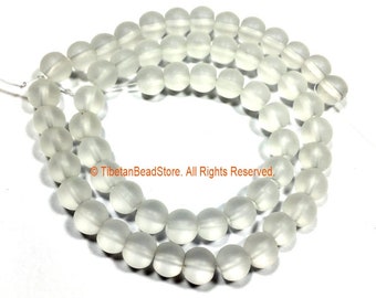 8mm Matte Crystal Round Beads - 1 STRAND Round Beads - 15 Inches Approx 55 Beads Gemstone Beads Strand - Jewelry Making Supplies - GM92