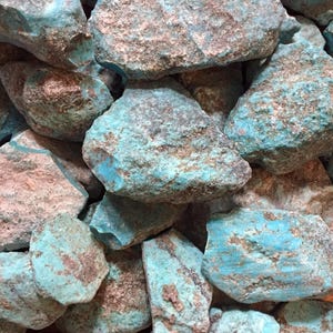 High Grade, Kingman Arizona Natural Turquoise Rough - 1 lb - Lapidary Rough American Turquoise - Item#KAT88-1