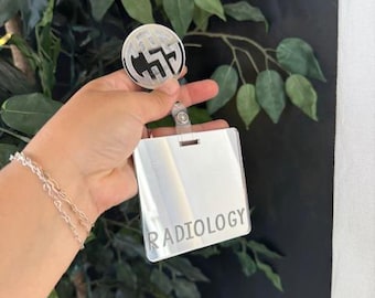 Badge Reel, ID Badge Reel, Reel holder, Personalized Retractable ID Badge Holder, Custom Badge Reel, Monogram, Nurse Badge, Teacher, Student