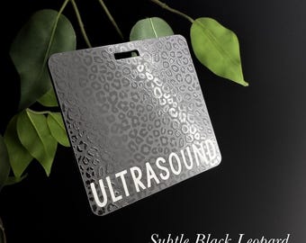 Leopard Engraved Custom Acrylic Badge Buddy: Nurse, Teacher, Healthcare, Badge Buddies, Accessory, Cheetah