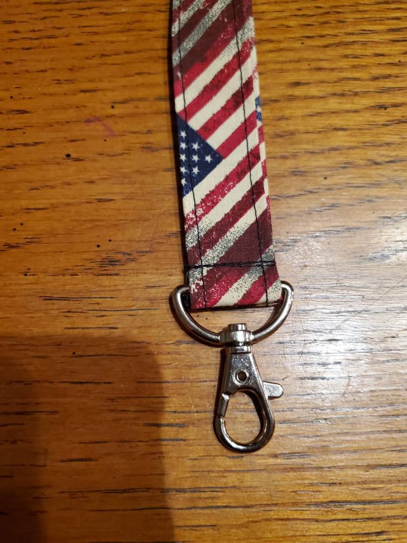 American flag lanyard
