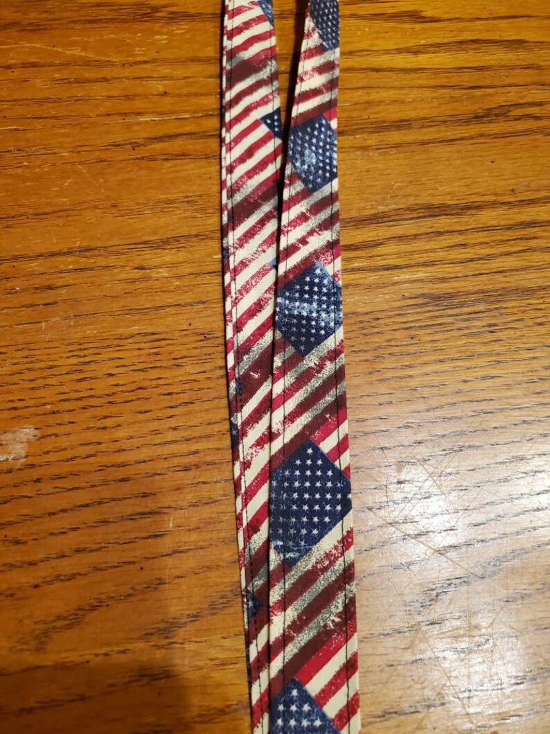 American flag lanyard