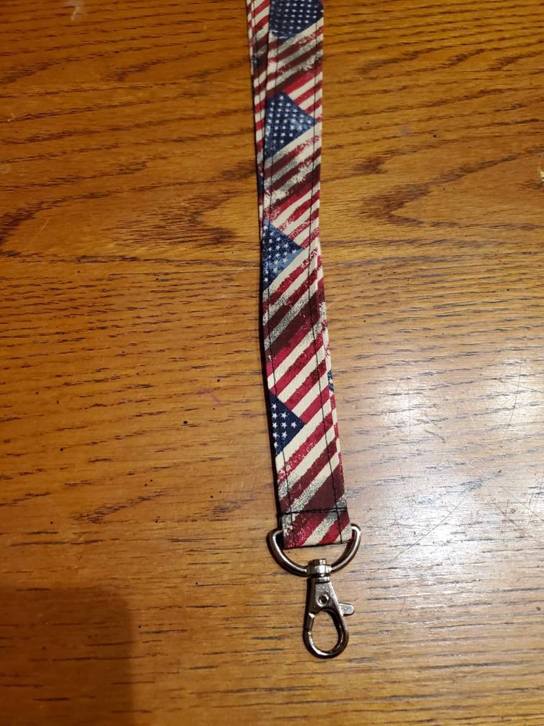 American flag lanyard