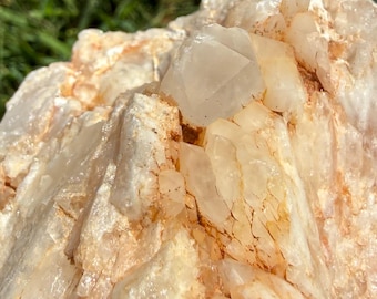 Natürlicher, eisenhaltiger Brekzienquarz aus den Appalachen | Hydrothermales Ganggestein aus Georgia | 1 Pfund 4,4 Unzen