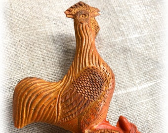 Vintage Cinnabar Rooster Ink Stick