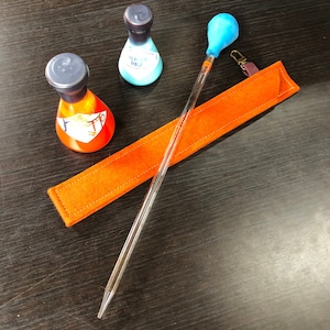 Lab Glass Pipettes/Droppers & Felt Sleeves