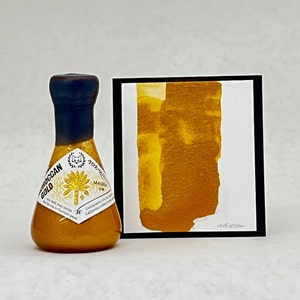 Encre marocaine dorée irisée