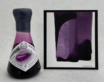 Aubergine dye-base ink