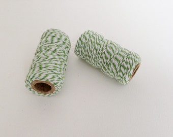 20 m di Bakers Twine bianco e verde / 20 m of White and Green Bakers Twine