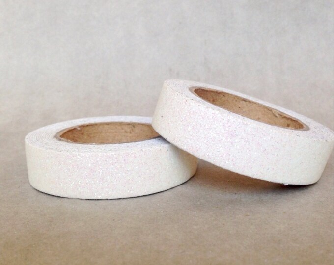 Nastro Adesivo Glitter Bianco / White Glitter Tape Etsy