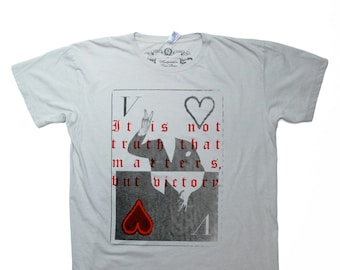 VICTORIOUS hand screen printed t-shirt