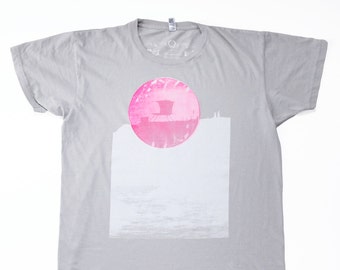 LUNA COASTLINE hand screen printed t-shirt