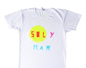 SOL Y MAR hand screen printed t-shirt