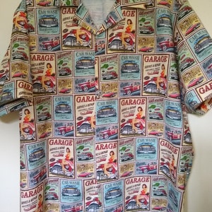 Bowling Style, Hawaiian button down shirt, cars, aloha