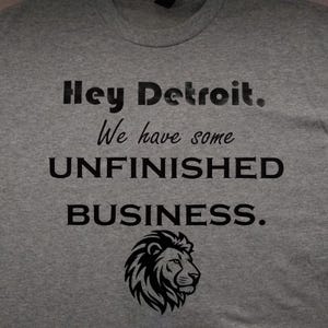 Lions tshirt; Detroit; football