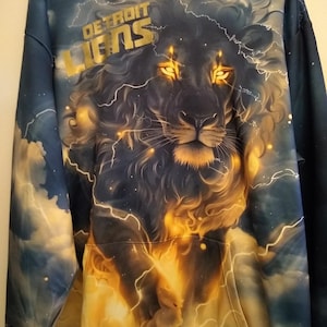 Sudadera con capucha de los Lions; Detroit; Fútbol