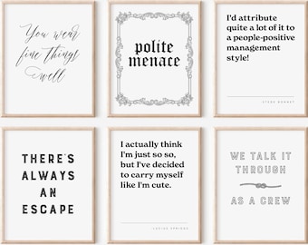 Our Flag Means Death Art Set, Printable OFMD Quotes, Stede Bonnet, Polite Menace, Wear Fine Things Well, Talk it Through as a Crew, Pirate