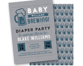 diaper keg invites