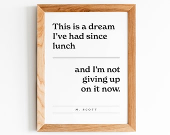 Michael Scott Quote, The Office, Funny Office Art, Modern Style, Best Michael Quotes, Inspirational, Dwight Schrute Quote, Digital Download