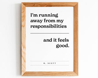Michael Scott Quote, The Office, Funny Office Art, Modern Style, Best Michael Quotes, Inspirational, Dwight Schrute Quote, Digital Download