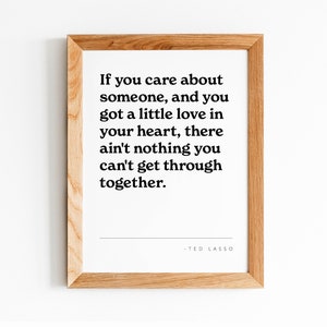 Amore nel tuo cuore / Citazioni ispiratrici Home Office School, Poster motivazionale Arredamento moderno e minimalista, arredamento con stampa elegante