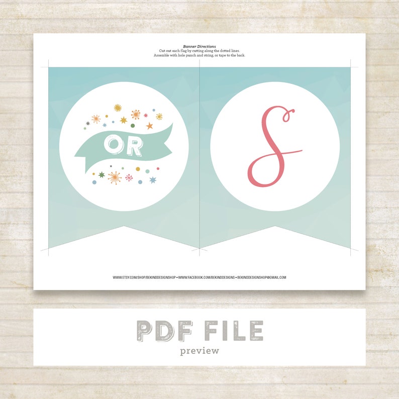 Gender Reveal Banner Instant Download DIY Banner Printable | Etsy
