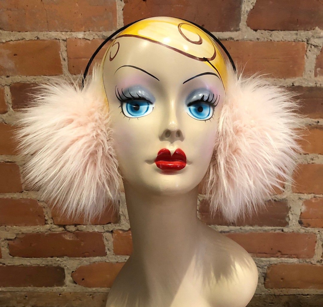 Women's Winter Earmuffs Faux Fur Earmuffs Light Peach Etsy.de