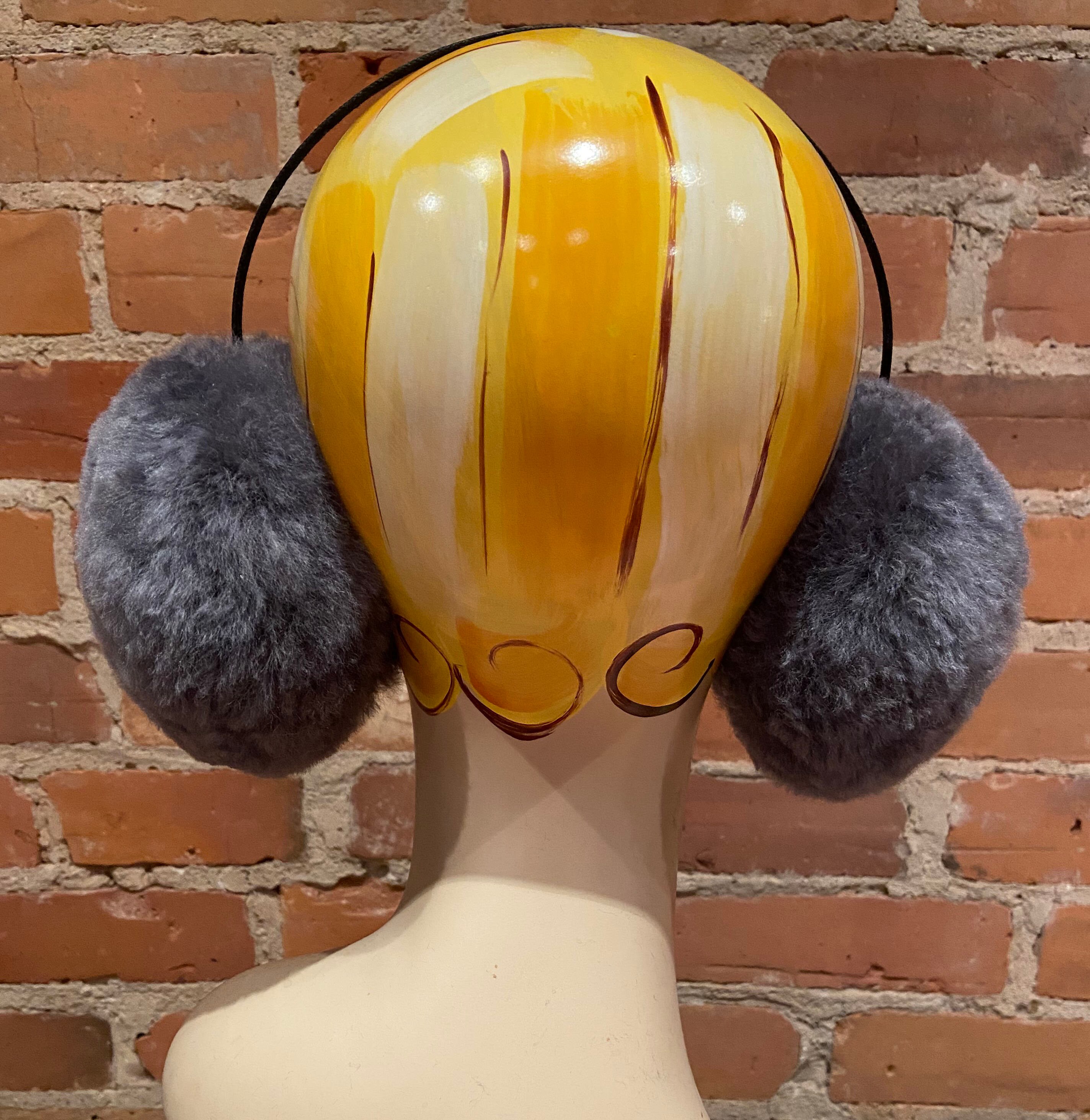 Grey Lamb Earmuffs Hand Sculpted Muffs Real Vintage Recycled Etsy