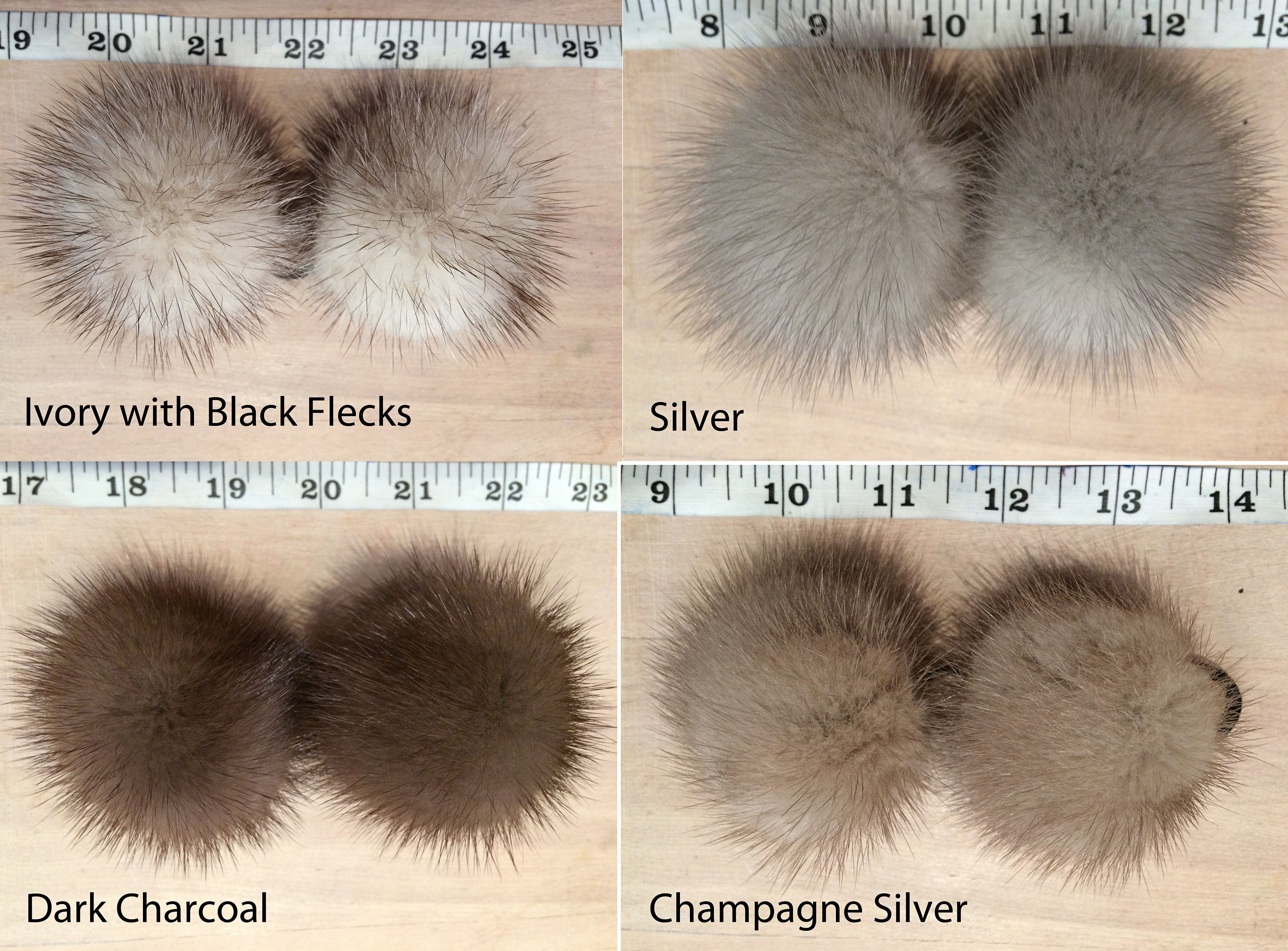 Recycled Mink Fur Shoe Poms Pair of Mink Shoe Pom Poms Etsy Canada