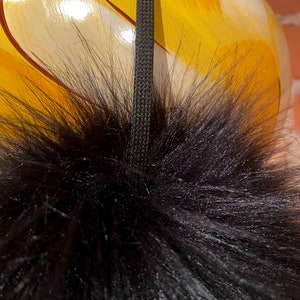 Jet Black Lamb Faux Fur Women's Earmuffs image 8