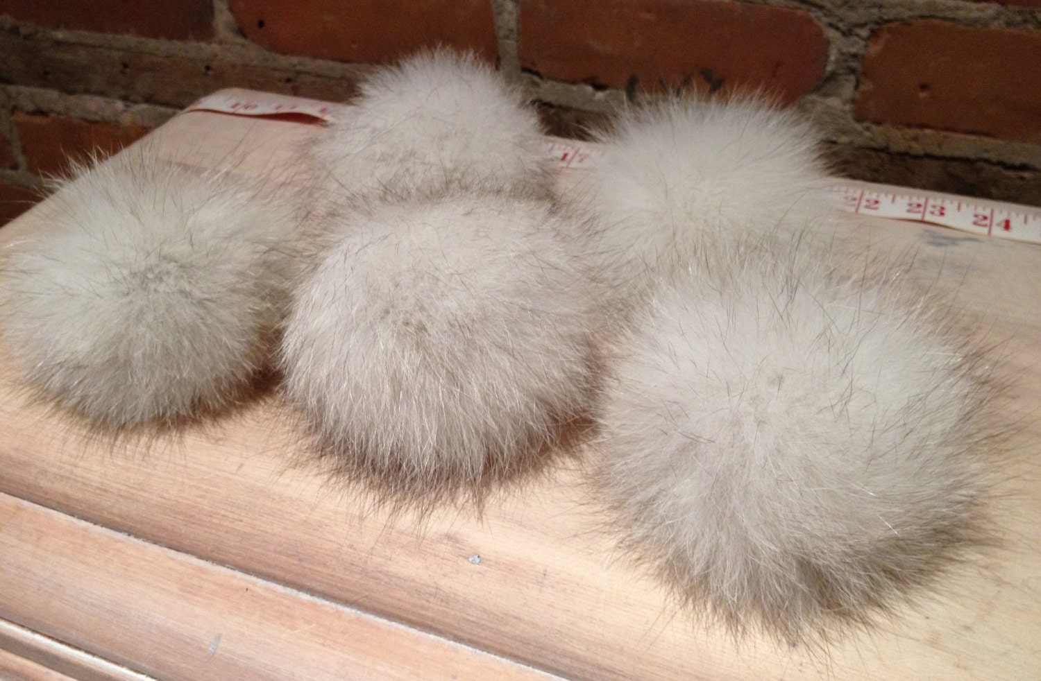 pom fur pom etsy Fox Inch 4 Fur Blue Fox Pom  White Grey  Etsy Fox Pom Fur Fur