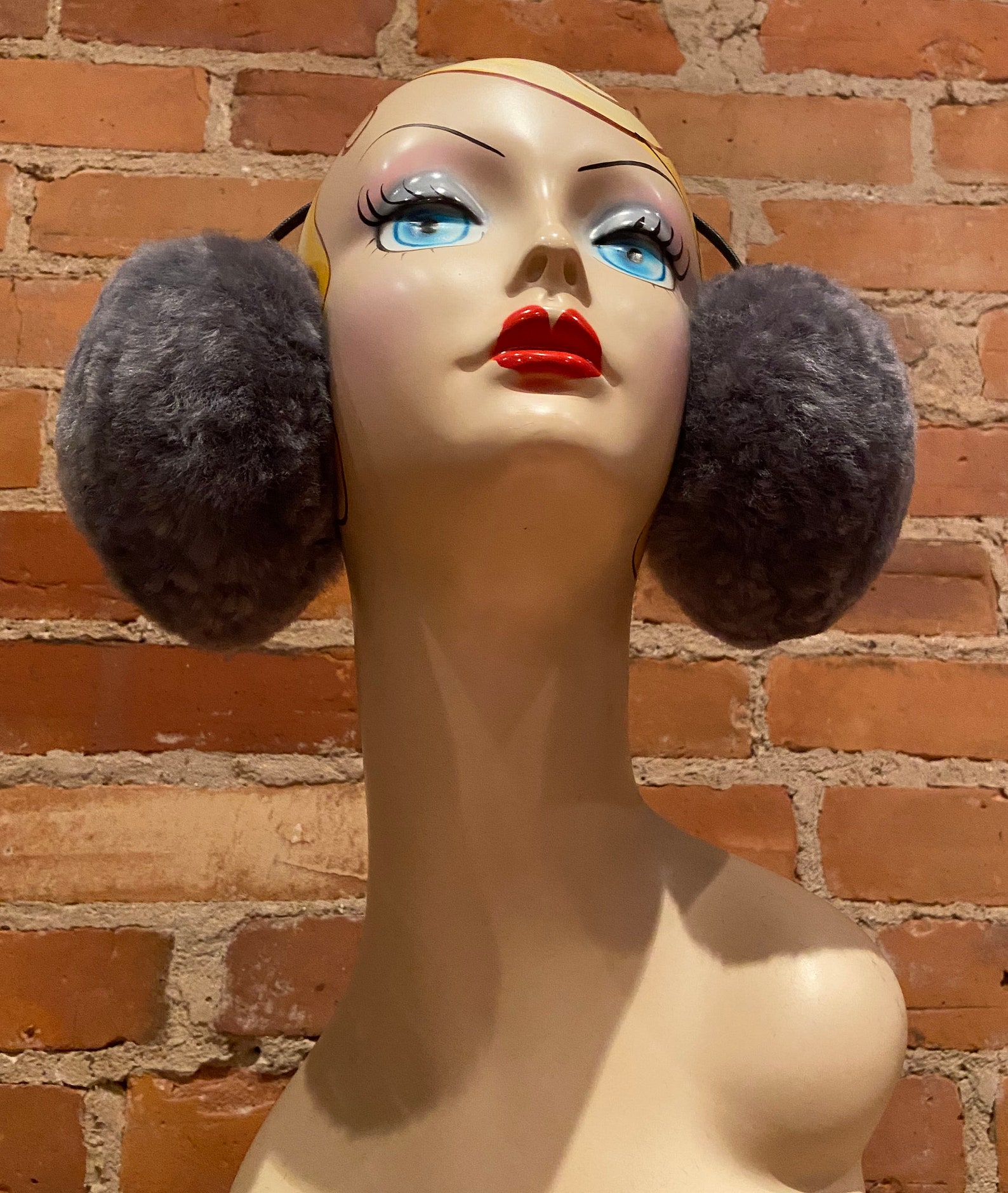 Grey Lamb Earmuffs Hand Sculpted Muffs Real Vintage Recycled Etsy UK