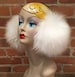 White Lamb Earmuffs, Handmade Ear Warmers, Real Lamb Fur, Vintage Recycled Fur, Pure White Earmuffs, Jumbo Womens Earmuffs, Winter Accessory 