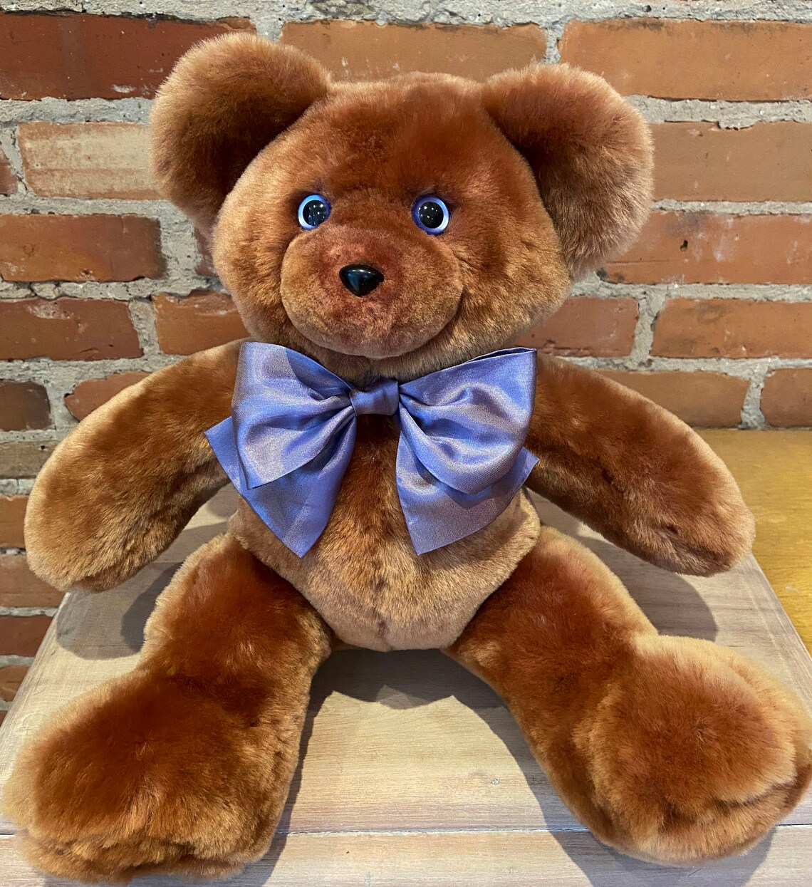 Real Fur Teddy Bear Gold Lamb Collectible Recycled Fur Bear Etsy Hong