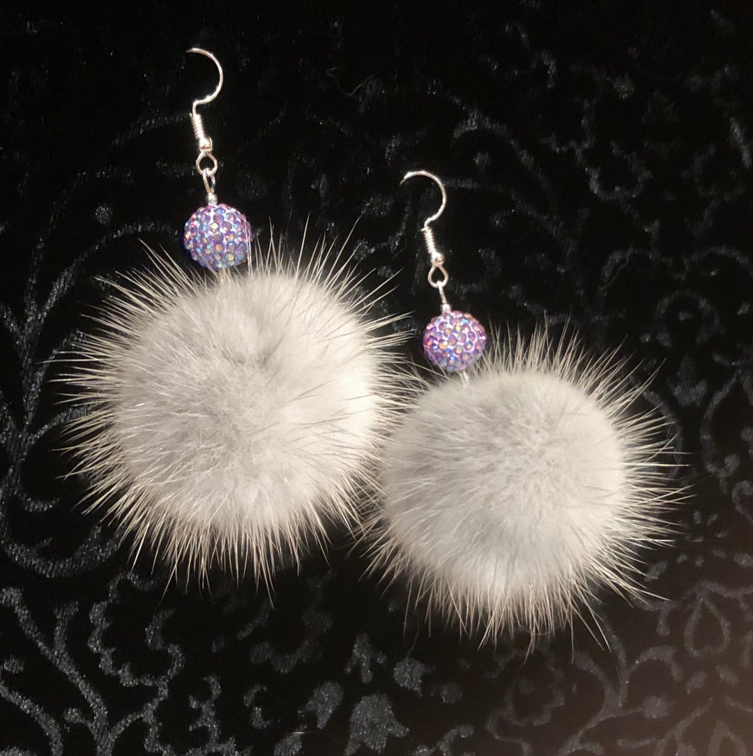 Helen Mink Cluster Earrings