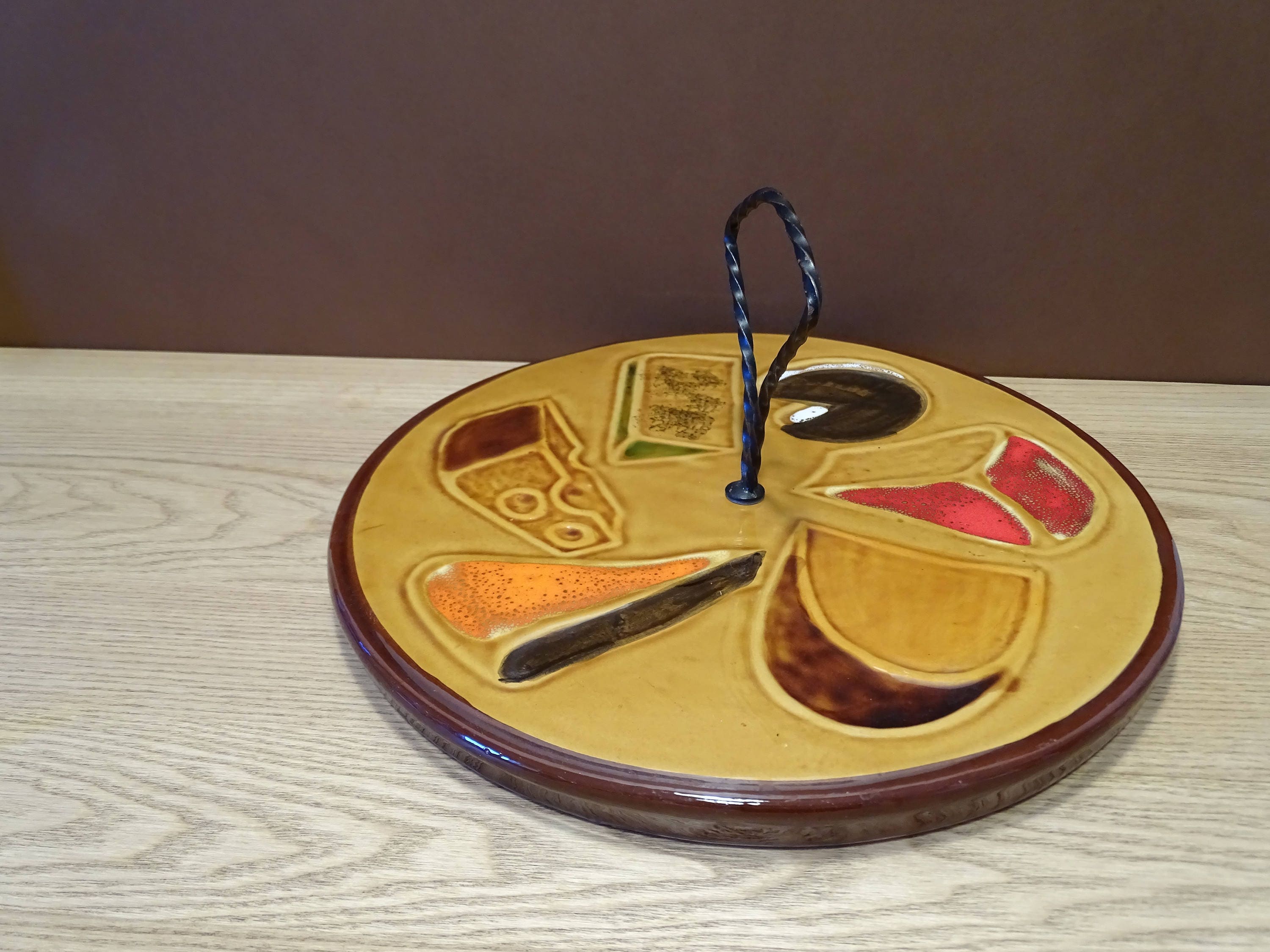 French Cheeseboard, Vallauris Pottery