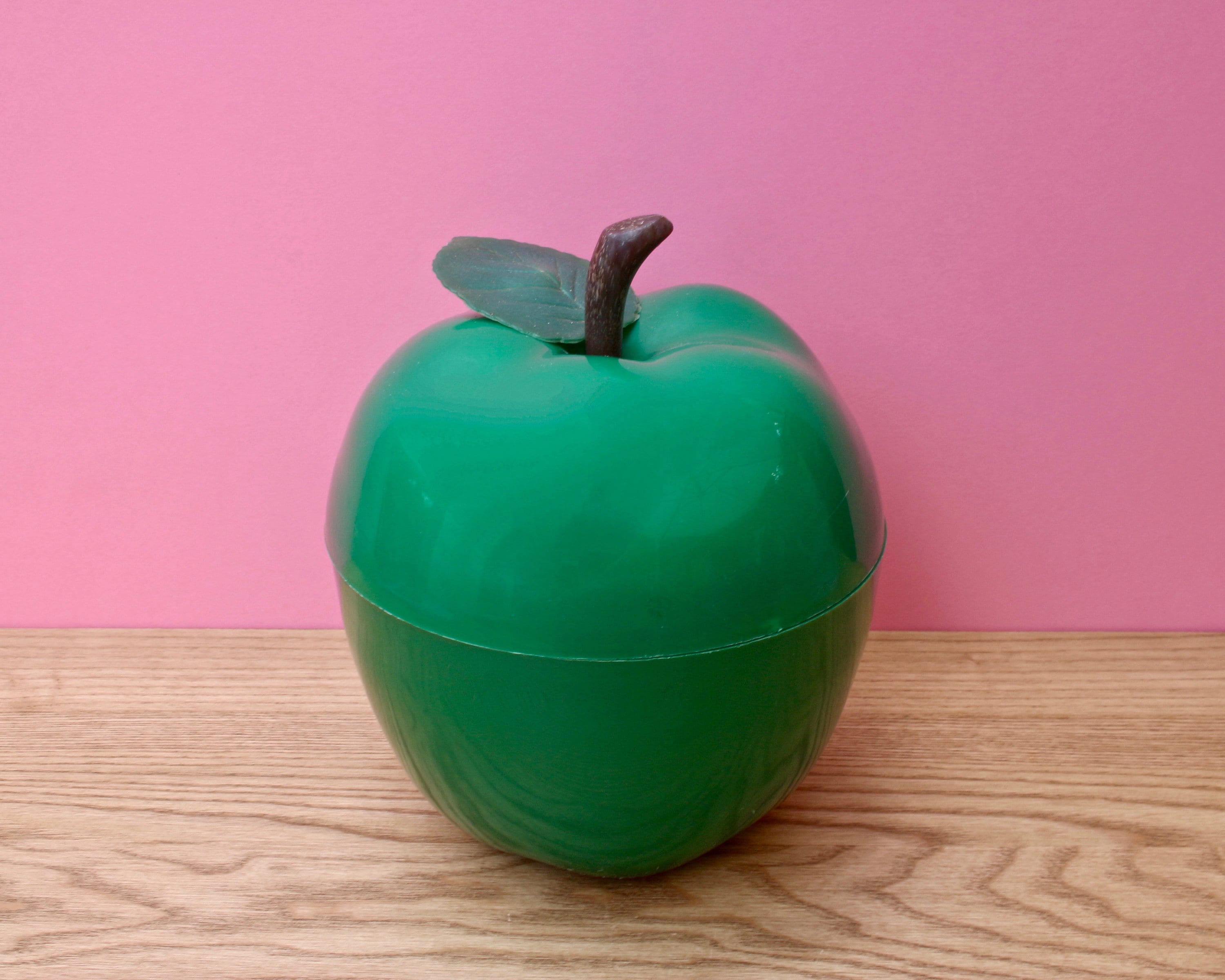 Retro 70S Green Apple-Shaped Ice Bucket