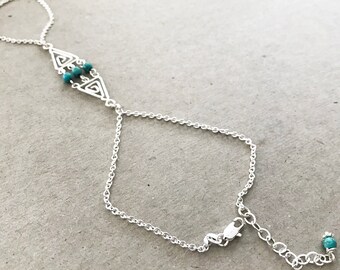 Adjustable Citrine BraceletRing Combo