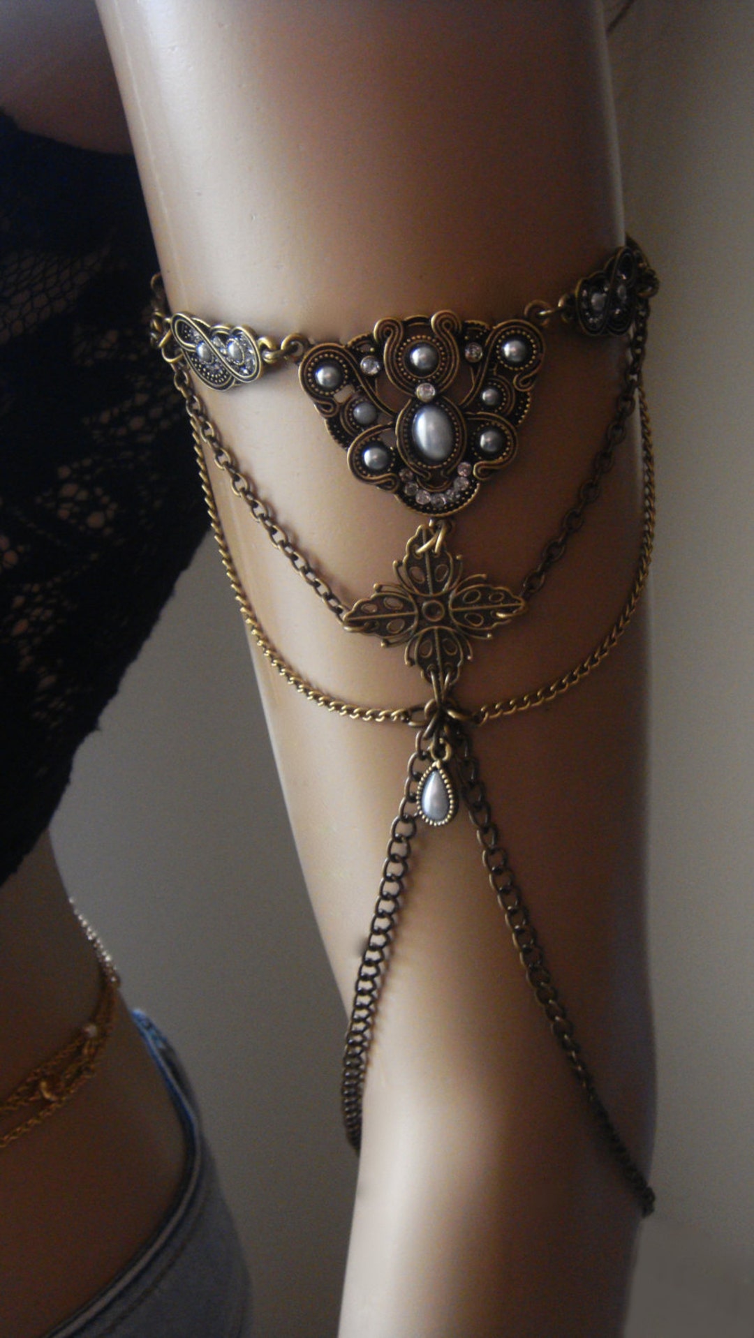 Chain Armlet Shoulder Armor Chain Shoulder Jewelry Shoulder - Etsy