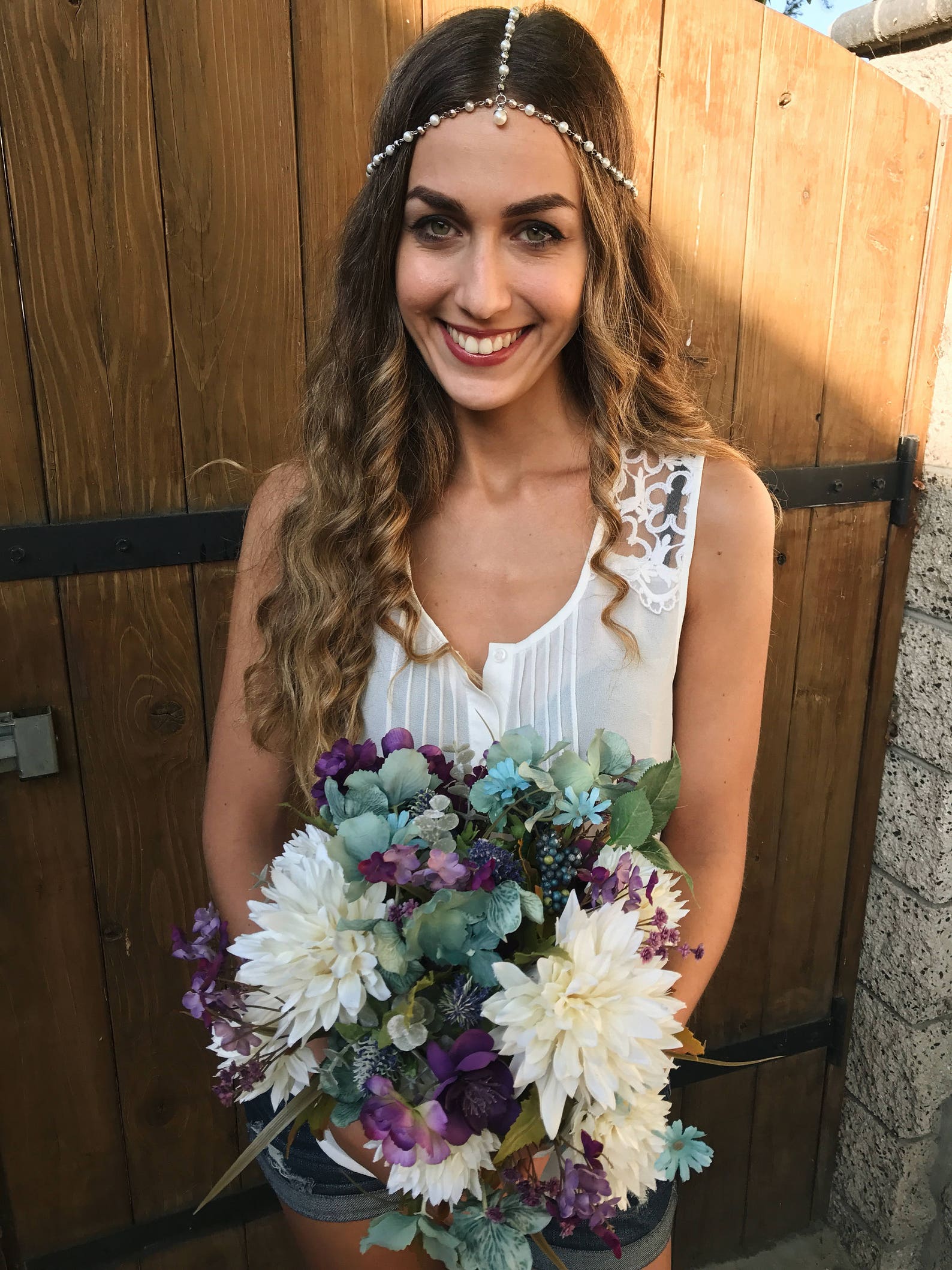 bridal chain headpiece