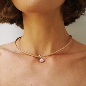 Love Sparkle Necklace, 925 Sterling Silver  Necklace, Cubic Zirconia Necklace, Diamond Necklace, CZ Shaker Necklace,
