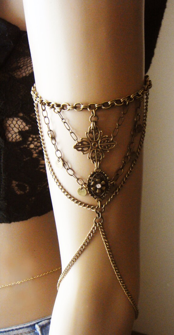 Gold Shoulder Jewelry Armor - Body Jewelry
