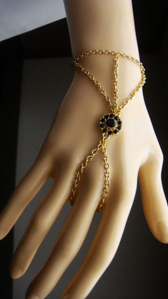 Gold plated hand bracelet online